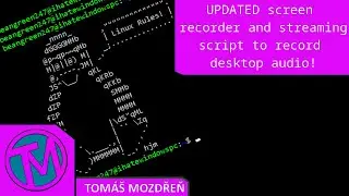 UPDATED screen recorder and streaming script to record desktop audio!