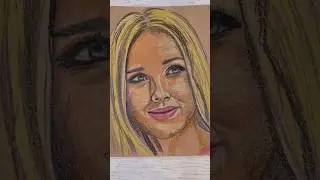 портрет на крафт-бумаге 
