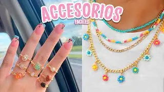 CREA ACCESORIOS BONITOS SIN GASTAR MUCHO DINERO!! 8 IDEAS FACILES DE MODA AESTHETIC