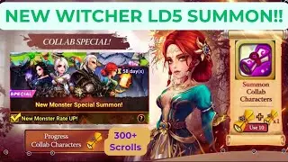 Summoners War x The Witcher: Summoning the NEW Witcher LD5 Monster!! 🔥⚔️🔥 #summonerswar