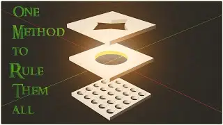 Best way to make Holes for beginners in Blender/ Blender 4.2 Tutorial