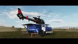 [DCS] Gazelle landing on Landing Truck
