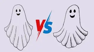 Spooky Specter Sketch:👻🤔👻 Drawing a Ghost Step-by-Step ||Atikulart...