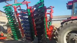 Дискова борона 5 м AGRO-MASZ BT50+Case 7130 02.10.2021 Львівська обл.,Україна Ч1