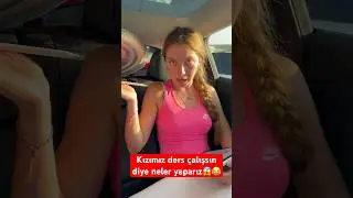 Kızımız ders çalışsın diye neler yaparız😱😂 #shorts #keşfet #komedi #komik #ders #lgs #lise #yks