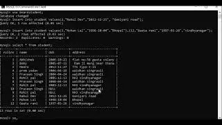 MYSQL COMMAND  PART1 #mysql #database