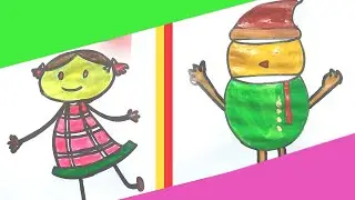 funny kiddle painting and drawing with funny style || painting for you