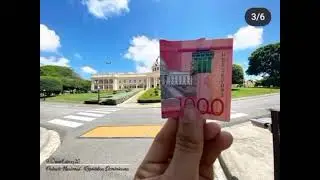 Omar Estévez, que hizo estas fotos con los billetes dominicanos en vida real.