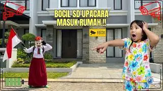 Caught on CCTV!! Elementary school kids holding a house-entry ceremony?!
