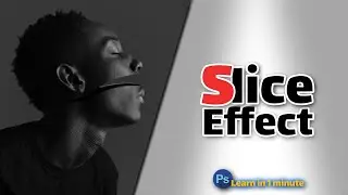 Face Slice Effect in Photoshop #Shorts