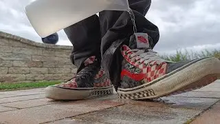 Cooling off my feet after skating