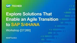 Explore Solutions That Enable an Agile Transition to SAP S/4HANA | SAP TechEd Workshop