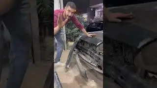 Verna car repair and bumper installation