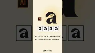 How To Paste Object In All Artboards In Adobe Illustrator| Graphic Design Tutorial| #Short Tutorial
