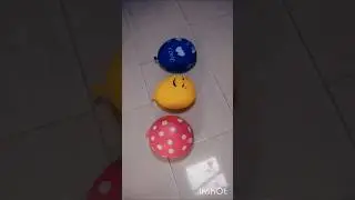 🔴🔵🟡 Polkadot & Smiley 😊 Balloon Orbeez Popping #asmr #satisfying #shorts