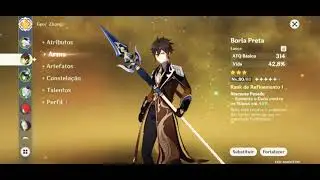 Meus personagens no Genshin Impact
