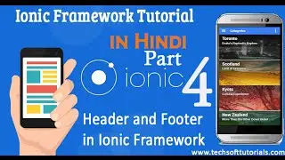 Header and Footer Components in Ionic Framework in Hindi & Urdu Part-4