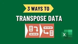 How to transpose data | change column data to Row in Microsoft Excel