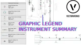 Create an Instrument Summary for lighting fixtures with Vectorworks Graphic Legend Tool
