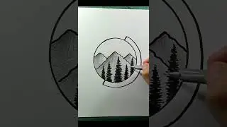 Paisaje dentro de un Globo Terraqueo ✍️🌎 #tutorial #tutoriales #dibujo #dibujos #dibujosfaciles
