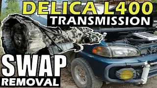 JDM MITSUBISHI DELICA L400 TRANSMISSION REMOVAL IN DETAILS | ASIN 8980