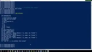 Short cut to clear screen in powershell