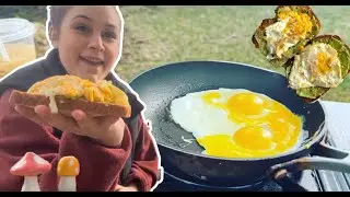 Cook Breakfast with Me In My BackYard