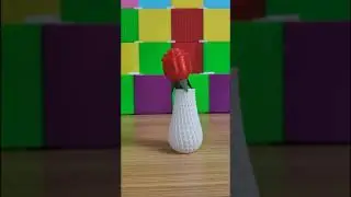 😃 3D PRINTED ROSE AND VASE FOR YOUR LOVED ONE.