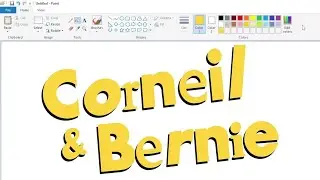 How to draw a Corneil and Bernie logo using MS Paint | How to draw on your computer