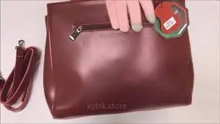 Женская красная сумка из кожи 085 Wine Red