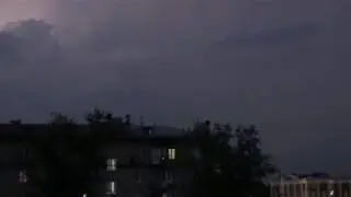 Сухая и бесшумная гроза в Москве 1 июля 2019