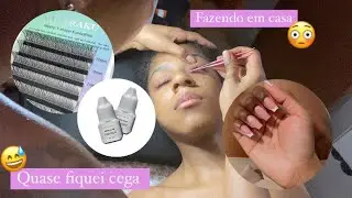 FAZENDO EXTENSÃO DE CÍLIOS EM CASA | DIA DE MANICURE 💅🏽 Beatriz Lopes