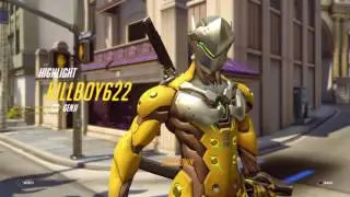 Genji deflecting High Noon