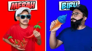 24 JAM HANYA MAKAN 1 WARNA MAKANAN! BOCIL GAKUAT SAMPAI NANGIS!!!
