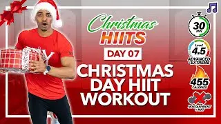 30 MIN INTENSE Christmas Day HIIT Workout // Full Body, No Equipment, No Repeat