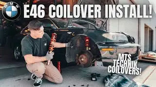 BMW E46 COILOVER INSTALL! HOW TO! (MTS TECHNIK COILOVERS)