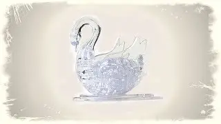 Крутой 3D пазл! СОБИРАЕМ Красивого лебедя 3D puzzle swan toy