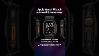 Mismo reloj, nuevo color: el Apple Watch Ultra 2 en negro #AppleWatchUltra