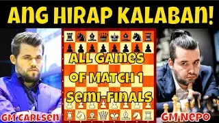 Ang hirap kalaban! Madulas talaga! || GM Carlsen vs. GM Nepo || Skilling Open 2020 Semi-Finals M1