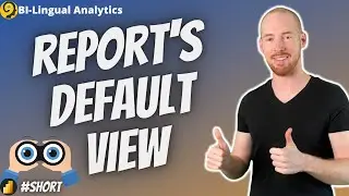 How To Create A Default View For A Report Using Bookmarks - #Shorts