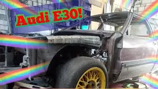 Audi E30| #2| Финальные подрезки и подготовки| Первая сварная точка|