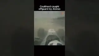 Alonso sends Coulthard to the Gravel🤔