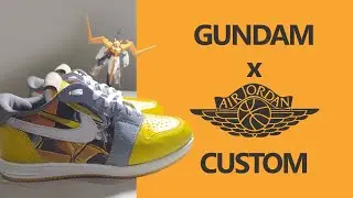 D.I.Y sneakers project || Air Jordan Low x Gundam Arios Custom