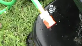 How to wash a mowing deck on a Riding Tractor