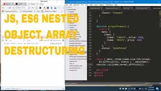 Nested Object and Array Destructuring in JavaScript. ES6 | ES2015