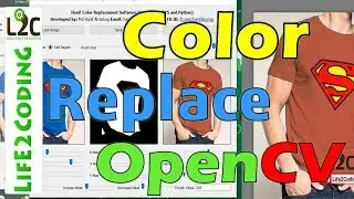 OpenCV Based Color Replacement GUI Software using PyQT5 and OpenCV Library