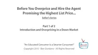 S02 Before you overprice Part 1