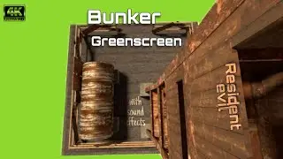 Bunker Chromakey Greenscreen Zombie Apoclyptic bunker with sound effects