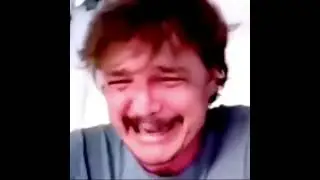 Pedro Pascal laughing to crying template