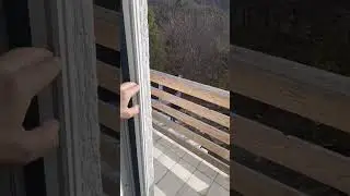 Москитная дверь плиссе! очень удобно и комфортно
